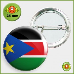 Flagge Südsudan Button 25mm mit Sicherheitsnadel