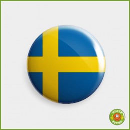 Flagge Schweden Button