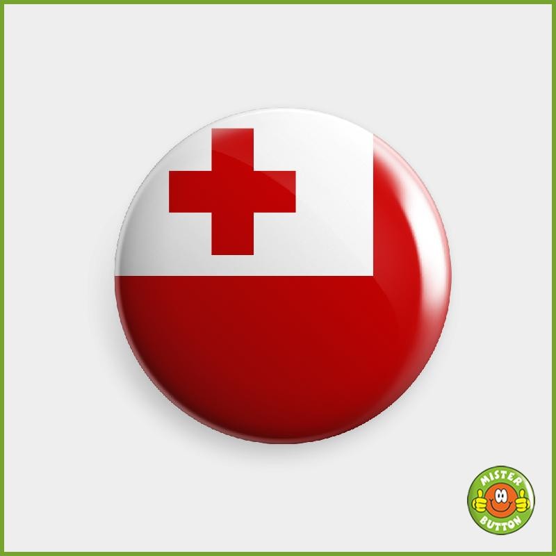 Flagge Tonga Button