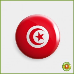 Flagge Tunesien Button