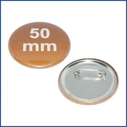 Buttons bedruckt 50mm mit Sicherheitsnadel (Metall)