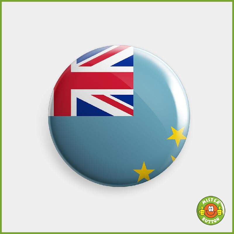 Flagge Tuvalu Button