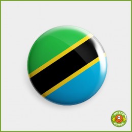 Flagge Tansania Button