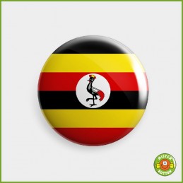 Flagge Uganda Button