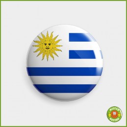 Flagge Uruguay Button