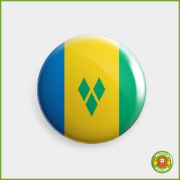 Flagge St. Vincent und die Grenadinen Button