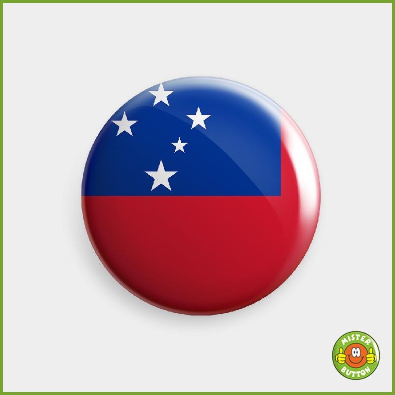 Flagge Samoa Button