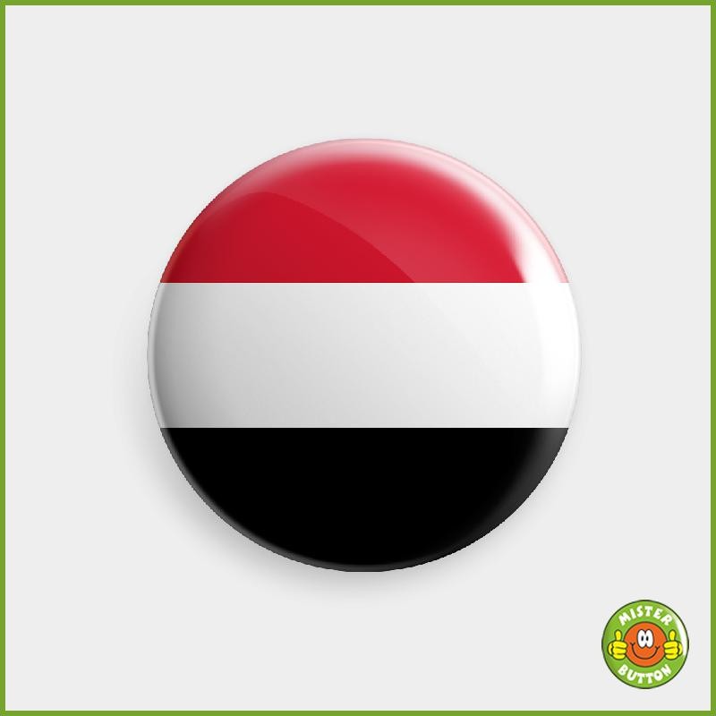 Flagge Jemen Button