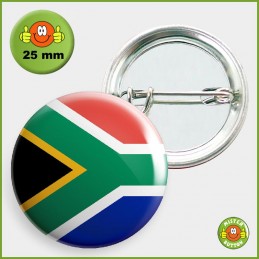 Flagge Südafrika Button 25mm mit Sicherheitsnadel
