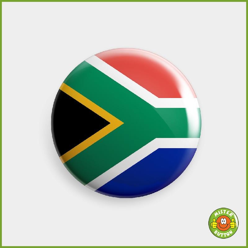 Flagge Südafrika Button