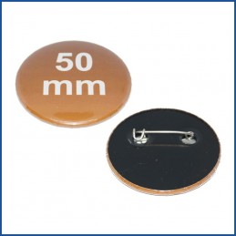 Buttons bedruckt 50mm mit Sicherheitsnadel (Kunststoff)
