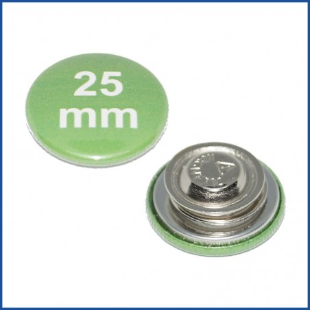 Buttons bedruckt 25mm mit Sicherheitsnadel